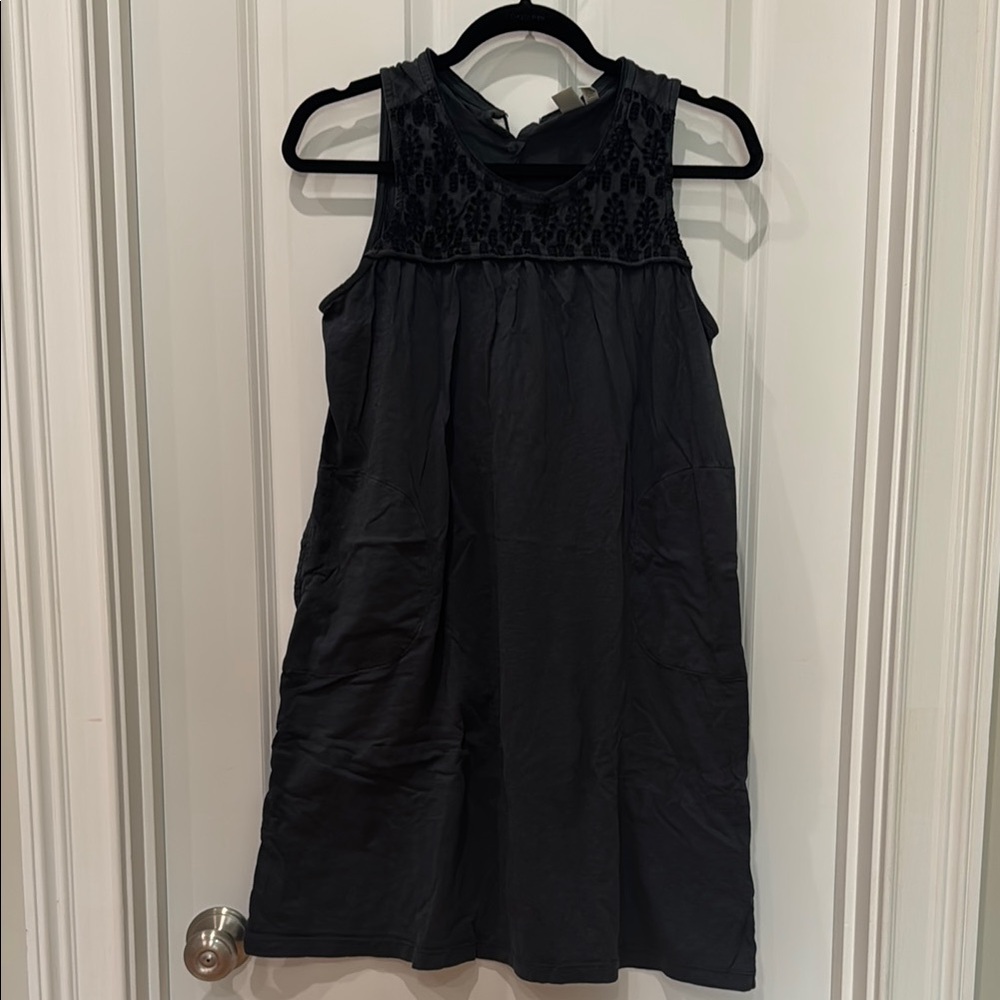 Aventura Dark Gray Organic Cotton Sleeveless Dress